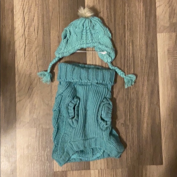 Dog Blue/Green Sweater - Picture 2 of 2